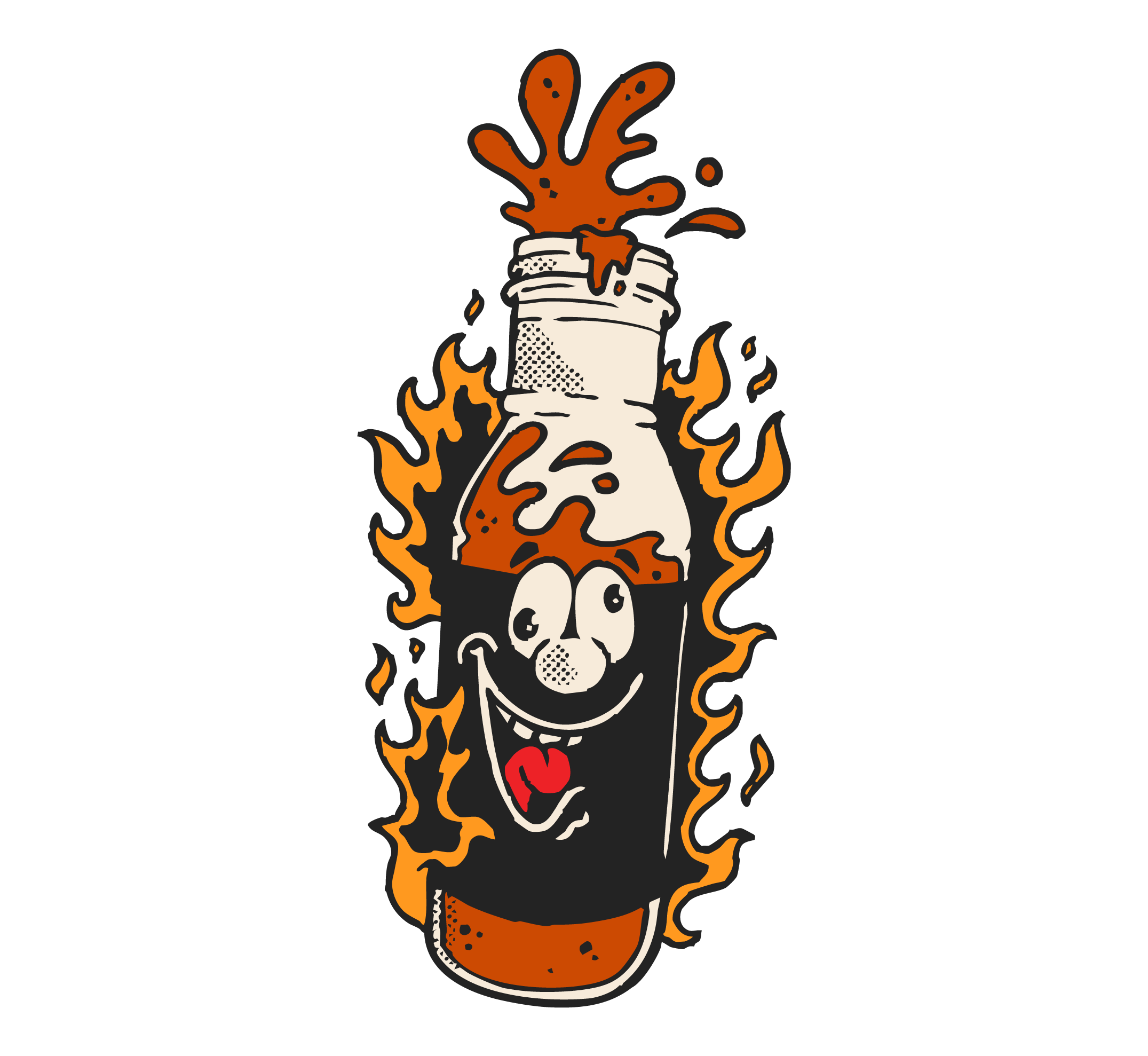 Wing Shack Hot Sauce Character